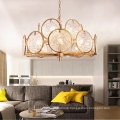 Creative decorative modern gold glass chandelier light for hotel